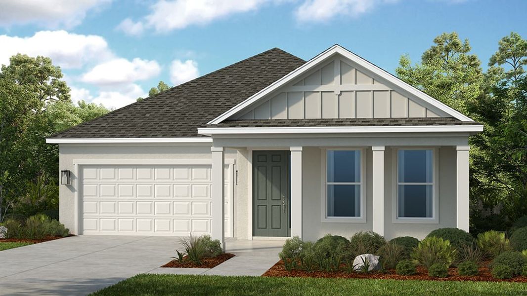 Representative exterior photo of a completed home built from the Biloxi by Taylor Morrison in Indigo Creek, Apollo Beach, FL (Image 6).