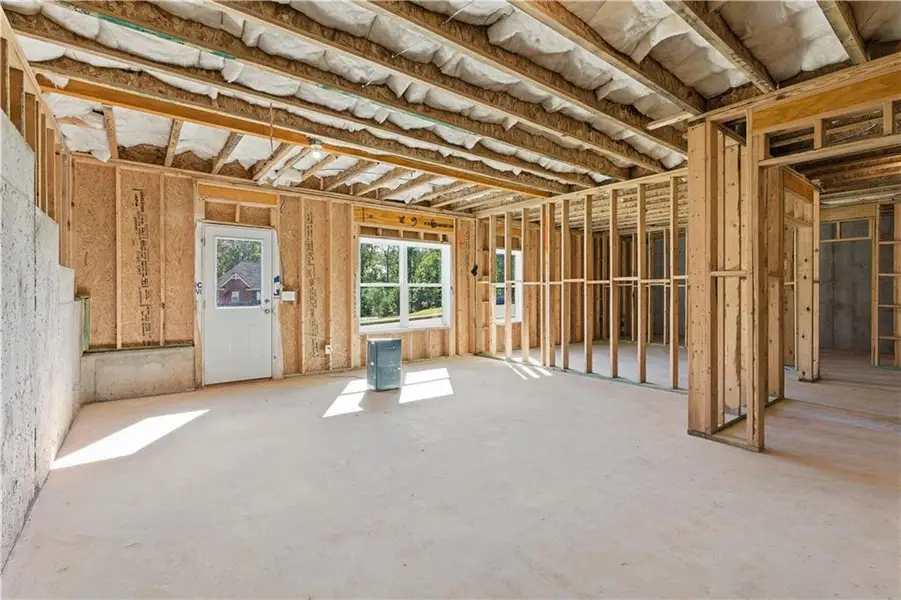 In-progress construction of a new home in The Estates at Hurricane Pointe, Douglasville, GA (Image 45).