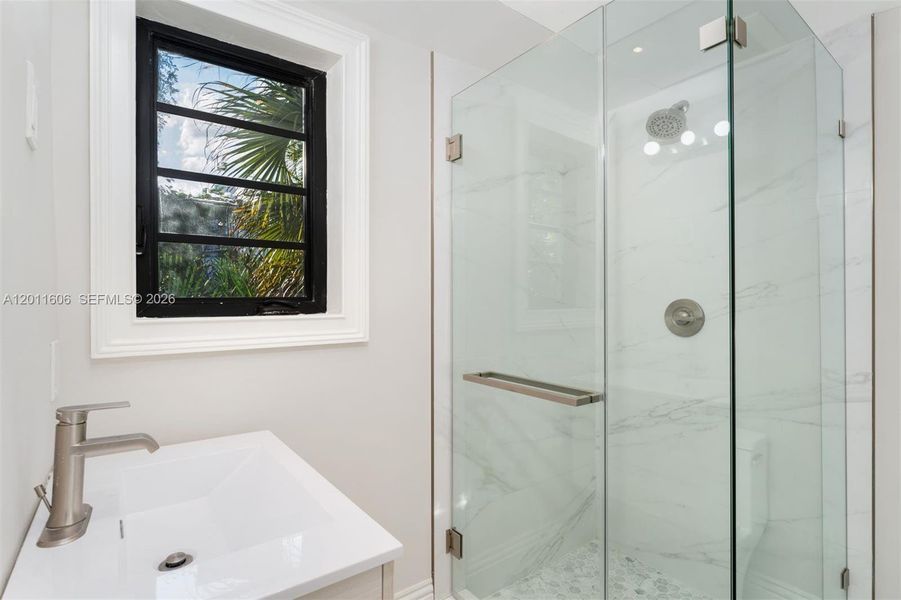Furnished interior view inside a new home in , Miami (Image 17).