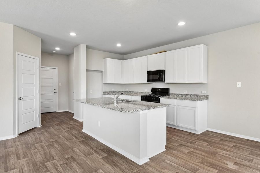 Furnished interior view inside a new home in Hunters Ranch, San Antonio (Image 6).