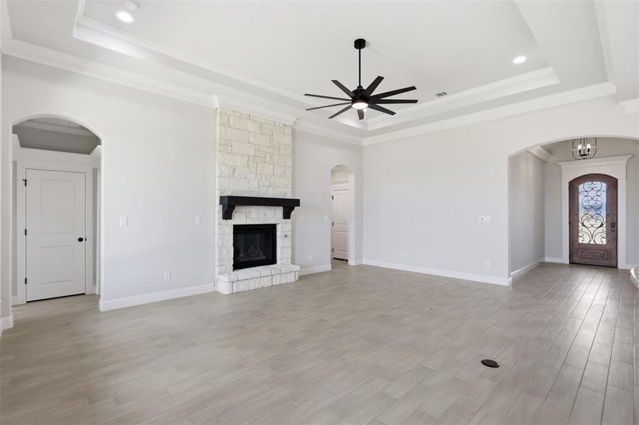 Spacious, unfurnished interior of a new home in , Godley (Image 23).