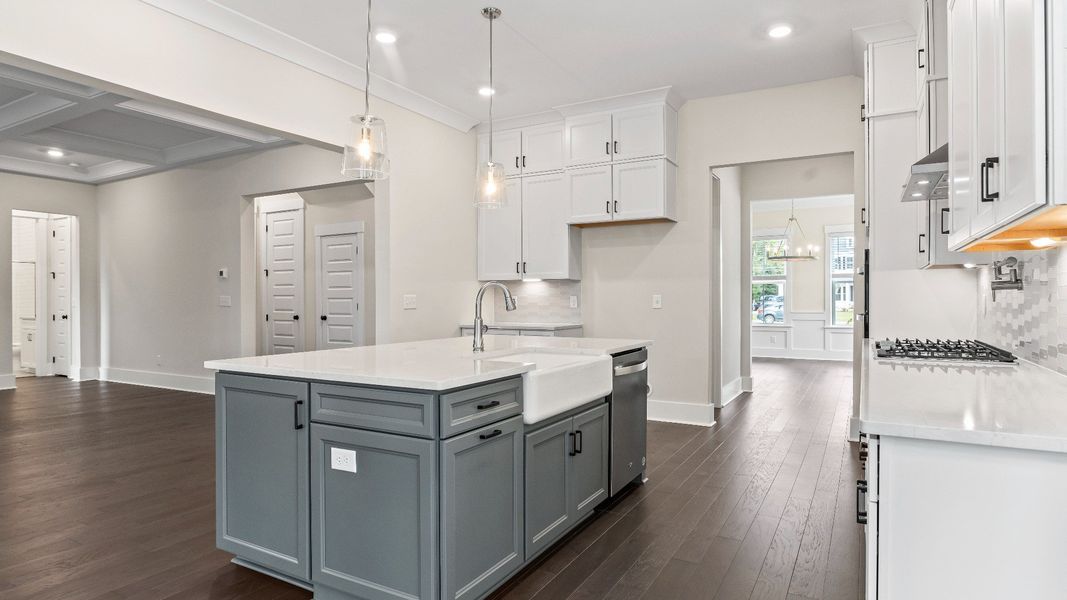 Representative furnished interior of a home built from the Stonehaven  II by DRB Homes in Oak Landing, Mount Pleasant (Image 9).