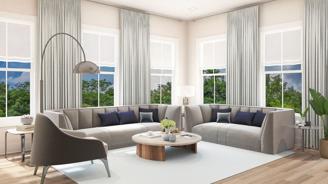 Furnished interior view inside a new home in Fiddler Cove, Mount Pleasant (Image 8).