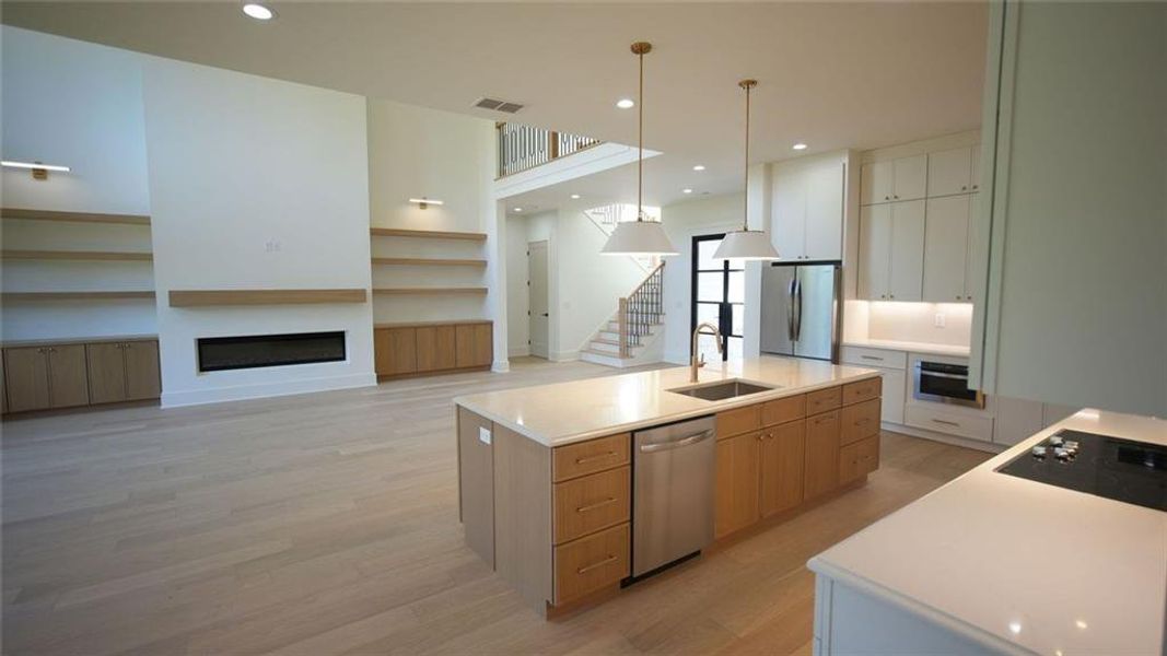 Furnished interior view inside a new home in , Flowery Branch (Image 7).
