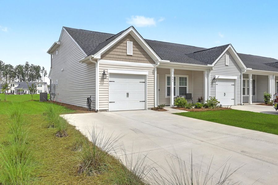 Front exterior of a new home in Hammock Walk at Nexton, Summerville, SC, highlighting curb appeal (Image 2).