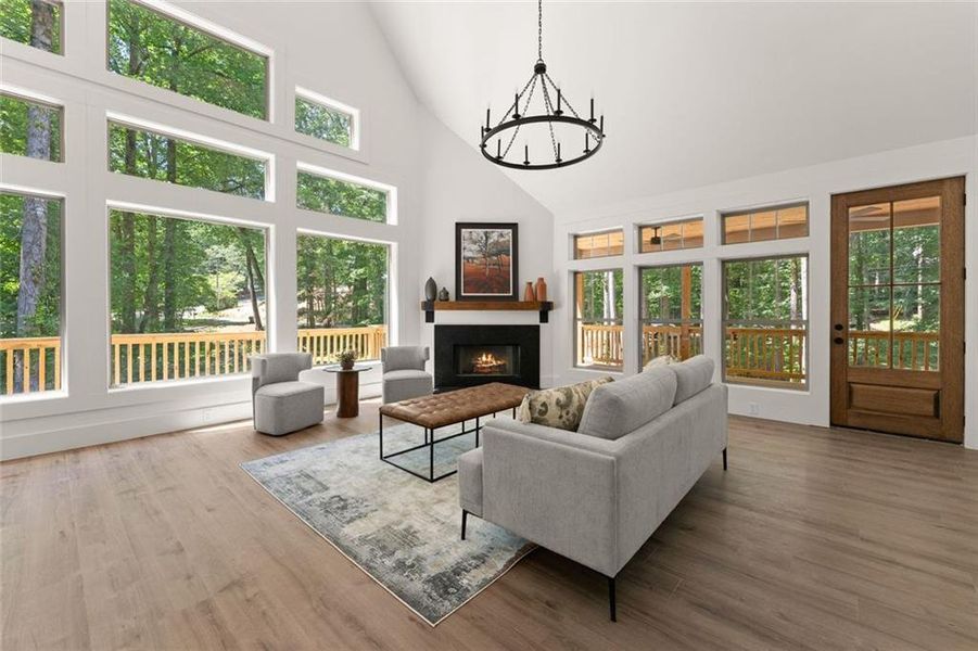 Furnished interior view inside a new home in , Dawsonville (Image 15). Furnished interior view inside a new home in , Dawsonville (Image 15).