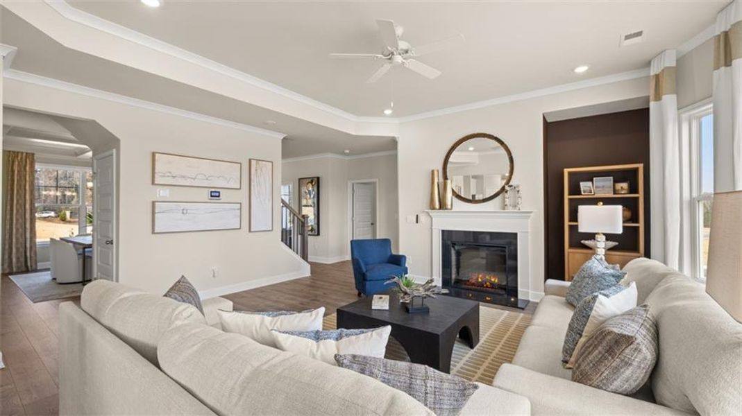 Furnished interior view inside a new home in The Gates at Pates Creek, Hampton (Image 6).