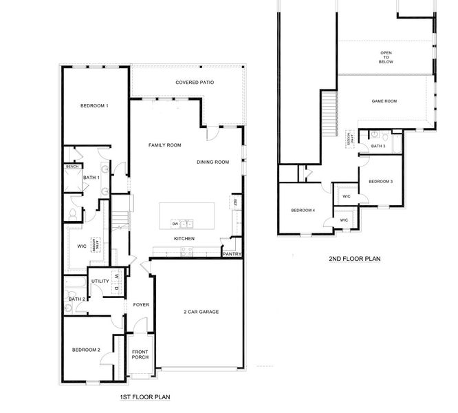 2D floor plan layout of this home in Lilybrooke at Legacy Hills, Celina, TX (Image 2). 2D floor plan layout of this home in Lilybrooke at Legacy Hills, Celina, TX (Image 2).