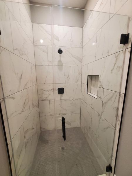 GUEST SUITE SHOWER WITH MARBLE STYLE STILE GUEST SUITE SHOWER WITH MARBLE STYLE STILE