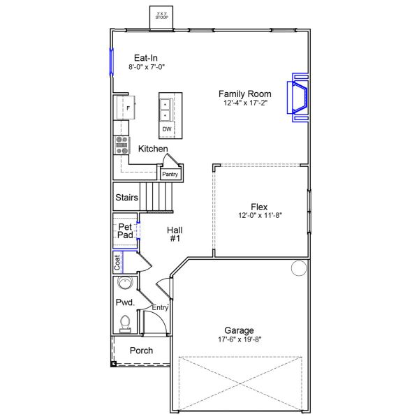 2D floor plan layout of this home in Ellington, Elgin, SC (Image 2).
