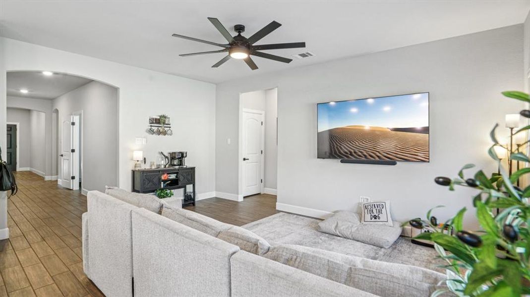 Furnished interior view inside a new home in Sycamore Cove, Hickory Creek (Image 16).