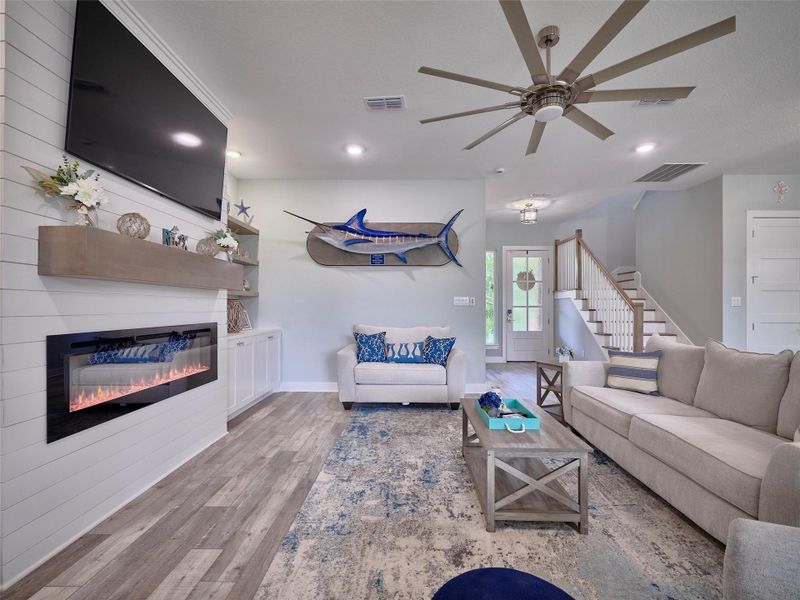 Furnished interior view inside a new home in , Sargent (Image 33). Furnished interior view inside a new home in , Sargent (Image 33).