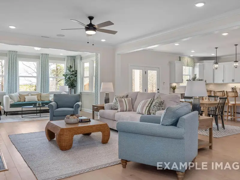 Furnished interior view inside a new home in Addison West, Holly Springs (Image 4). Furnished interior view inside a new home in Addison West, Holly Springs (Image 4).