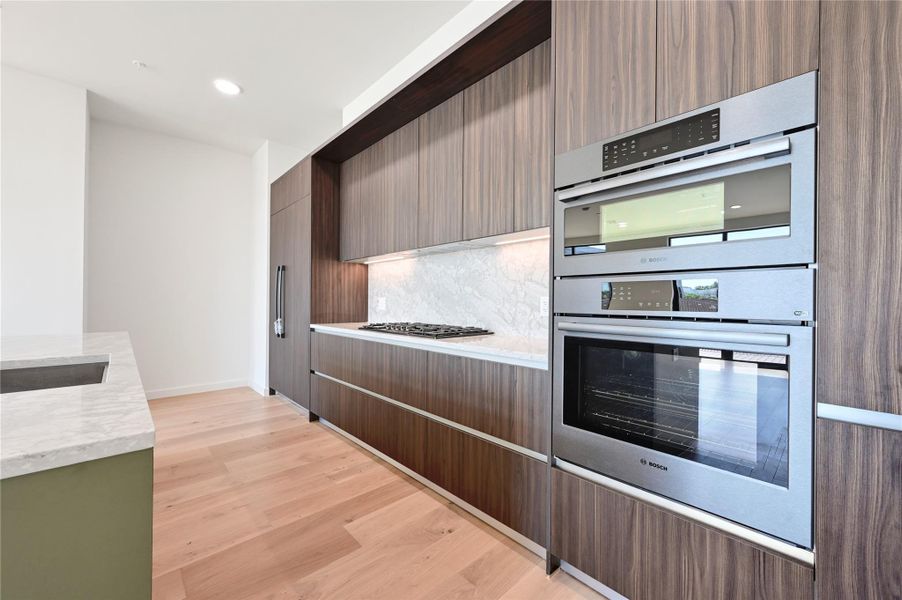Furnished interior in a model home at One Oak in Austin (Image 17).