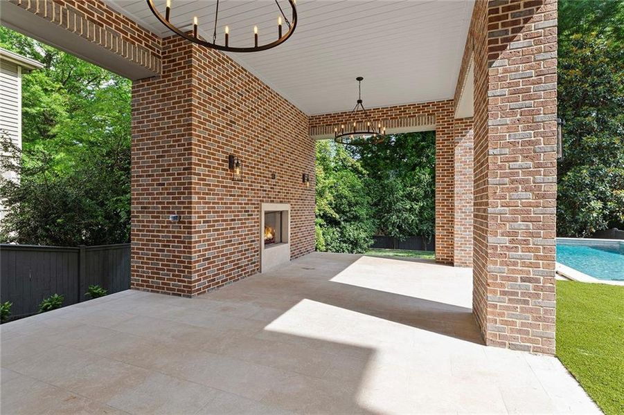 Exterior details and patio area of a home in , Atlanta (Image 32). Exterior details and patio area of a home in , Atlanta (Image 32).