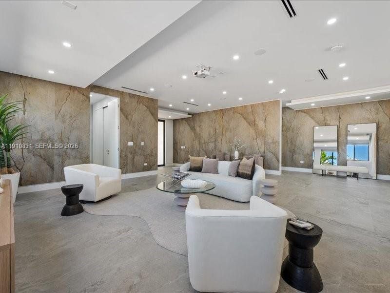 Furnished interior view inside a new home in , Miami Beach (Image 13).