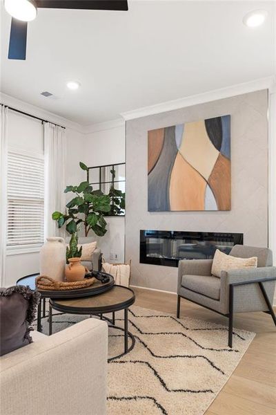 Furnished interior view inside a new home in River Walk Place, Lawrenceville (Image 11). Furnished interior view inside a new home in River Walk Place, Lawrenceville (Image 11).