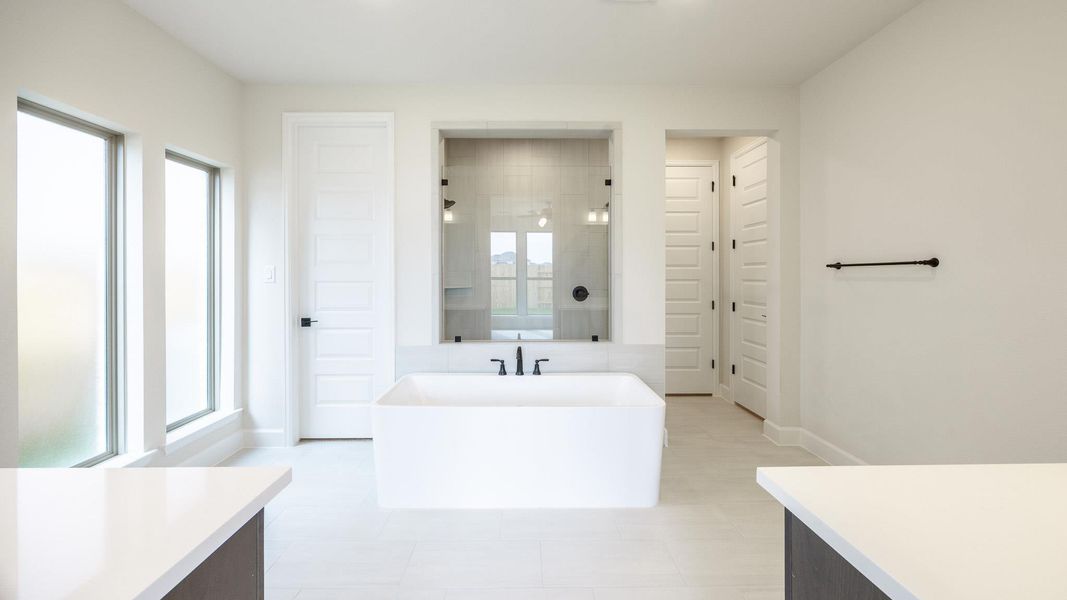 Furnished interior view inside a new home in Lariat 60', Liberty Hill (Image 5). Furnished interior view inside a new home in Lariat 60', Liberty Hill (Image 5).