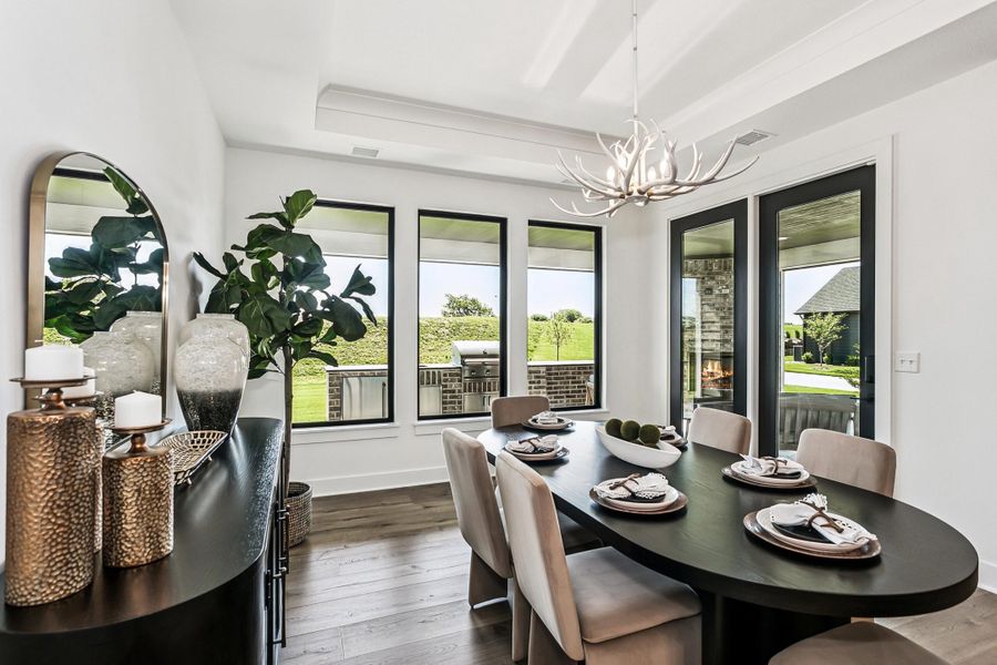 Representative furnished interior of a home built from the Casina by Perfection Builders in The Courtyards at The Heritage, Andover (Image 9).