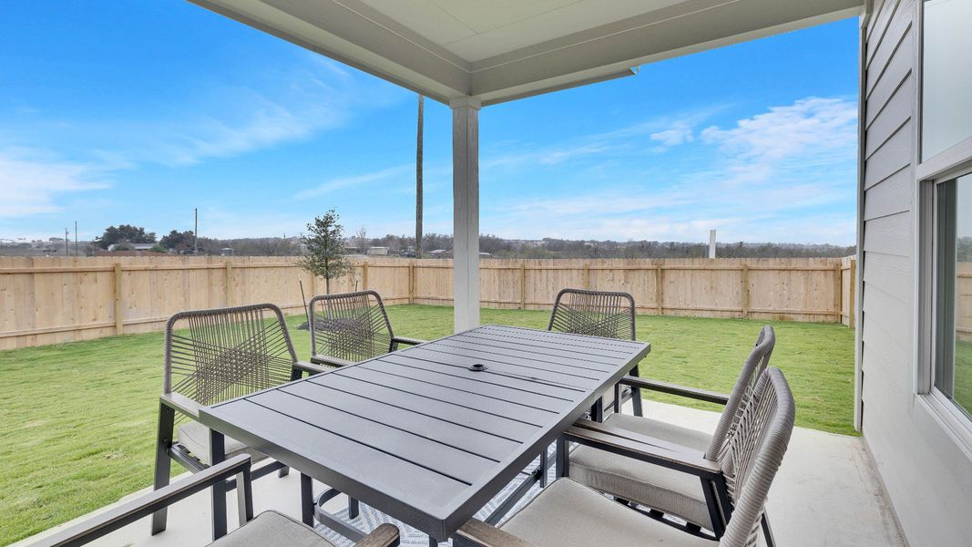 Representative furnished interior of a home built from the Meyerson by DRB Homes in Hunters Glen, Jarrell (Image 64).