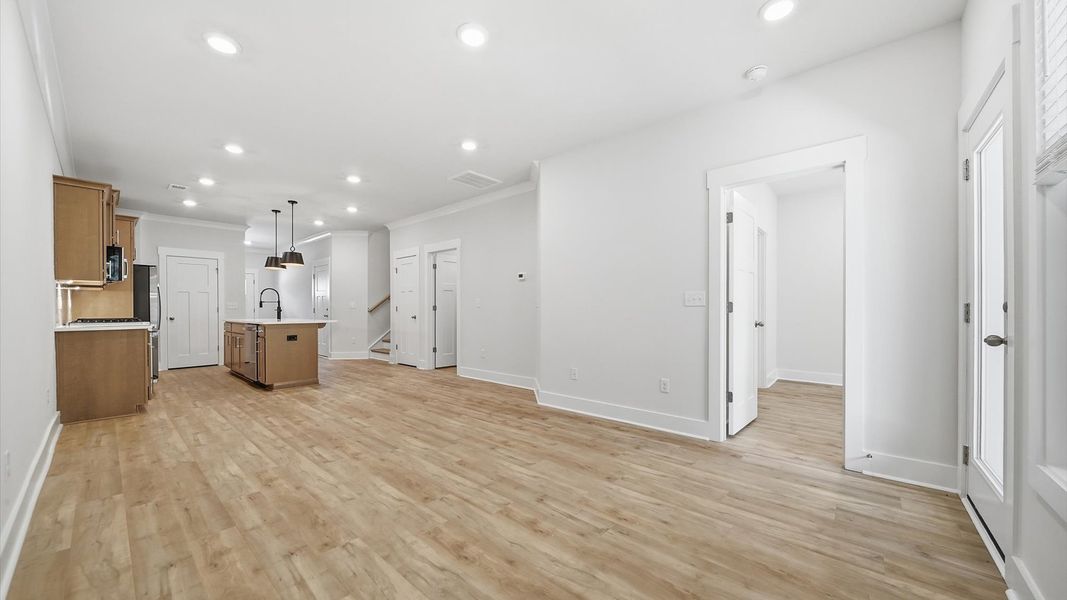Notable family room designed with high standards—perfect for both everyday living and entertaining Notable family room designed with high standards—perfect for both everyday living and entertaining