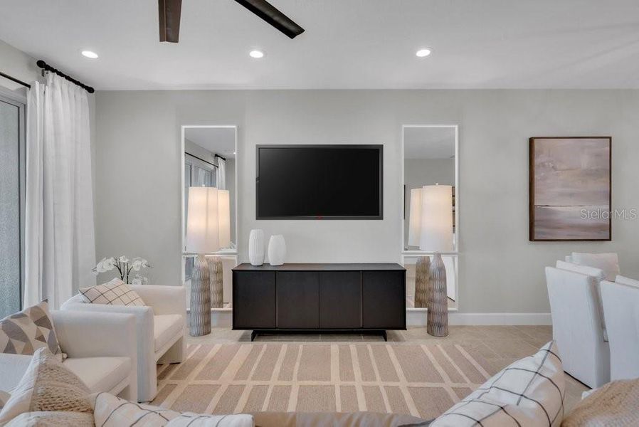 Furnished interior view inside a new home in Valencia Del Sol, Wimauma (Image 17). Furnished interior view inside a new home in Valencia Del Sol, Wimauma (Image 17).