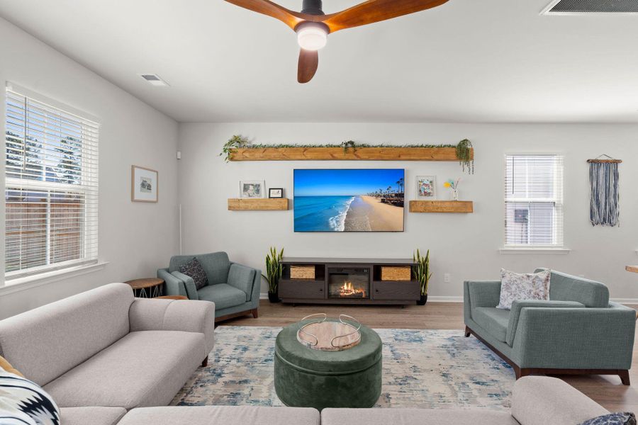 Furnished interior view inside a new home in Lindera Preserve at Cane Bay Plantation, Summerville (Image 12).