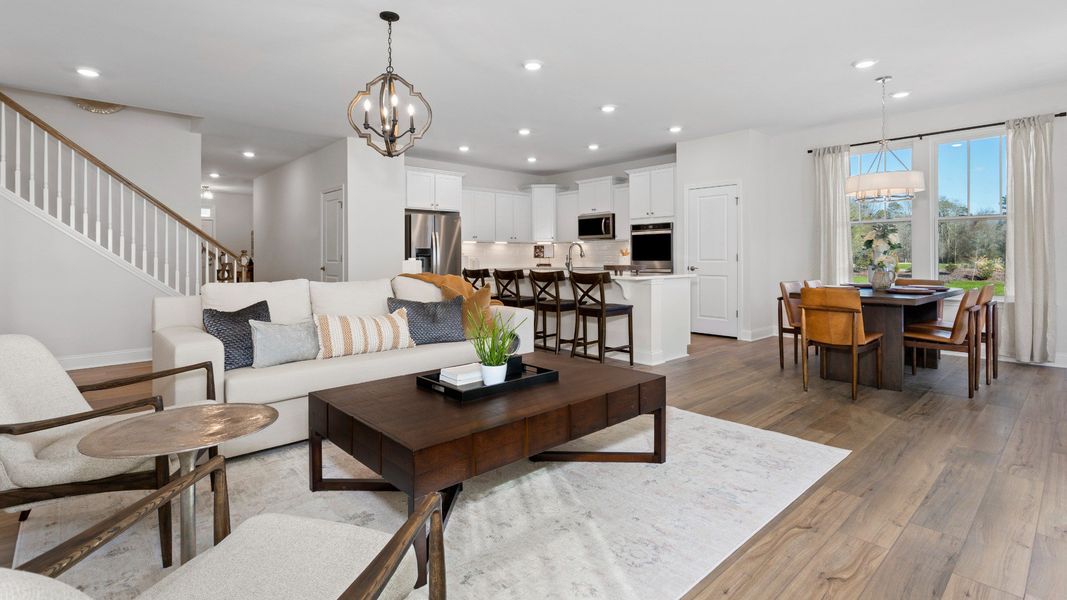 The Cooper 3 Plan by DRB homes in McBride Indian Trail, NC - Open Concept Living
