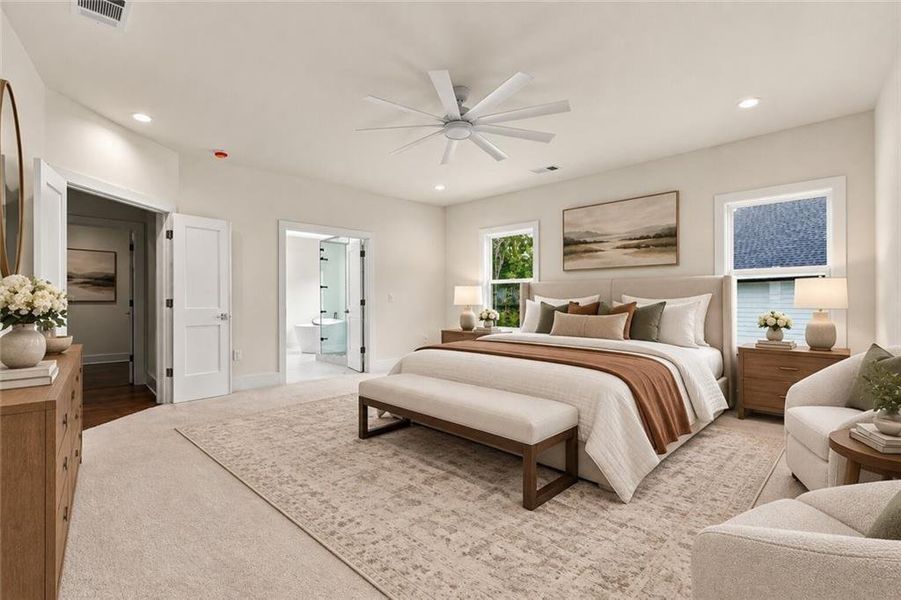 Furnished interior view inside a new home in , Cumming (Image 7). Furnished interior view inside a new home in , Cumming (Image 7).