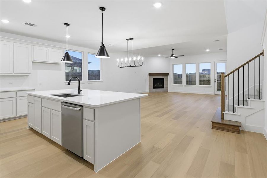 Furnished interior view inside a new home in Pecan Grove, Burleson (Image 5).
