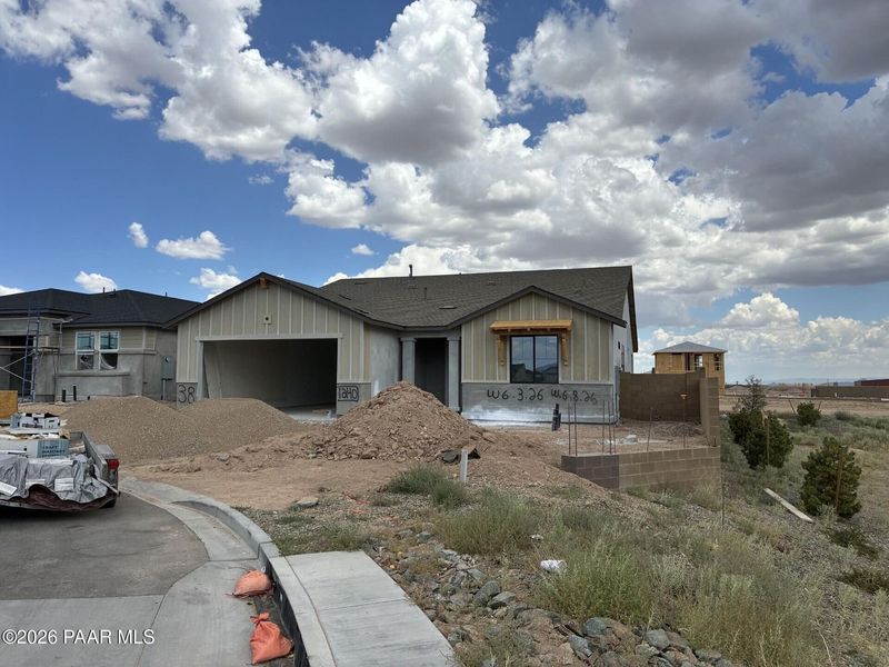 In-progress construction of a new home in South Ranch Western Collection, Prescott, AZ (Image 2). In-progress construction of a new home in South Ranch Western Collection, Prescott, AZ (Image 2).