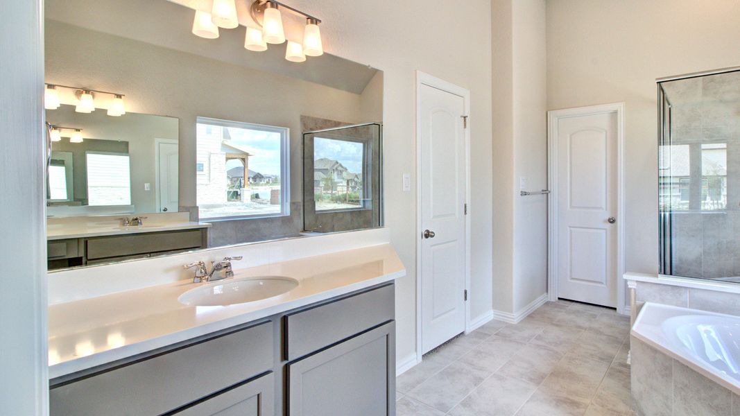 Furnished interior view inside a new home in The Crossvine, Schertz (Image 18).