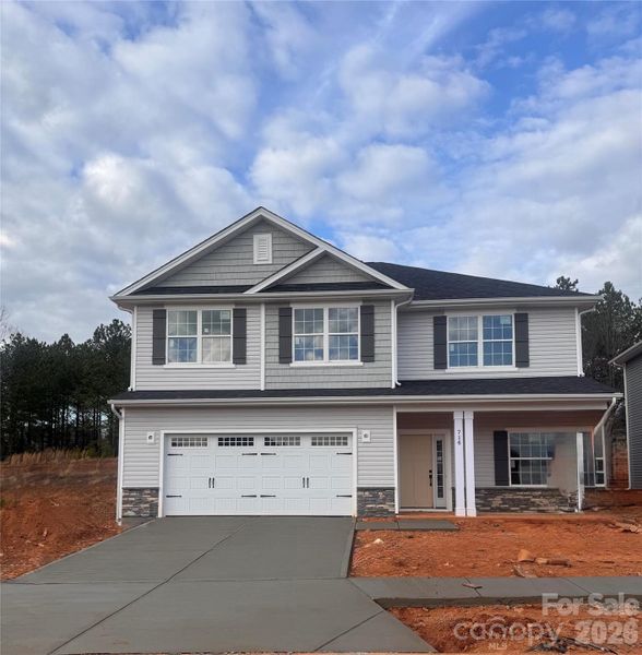 In-progress construction of a new home in Village at Parkside, Gastonia, NC (Image 25).