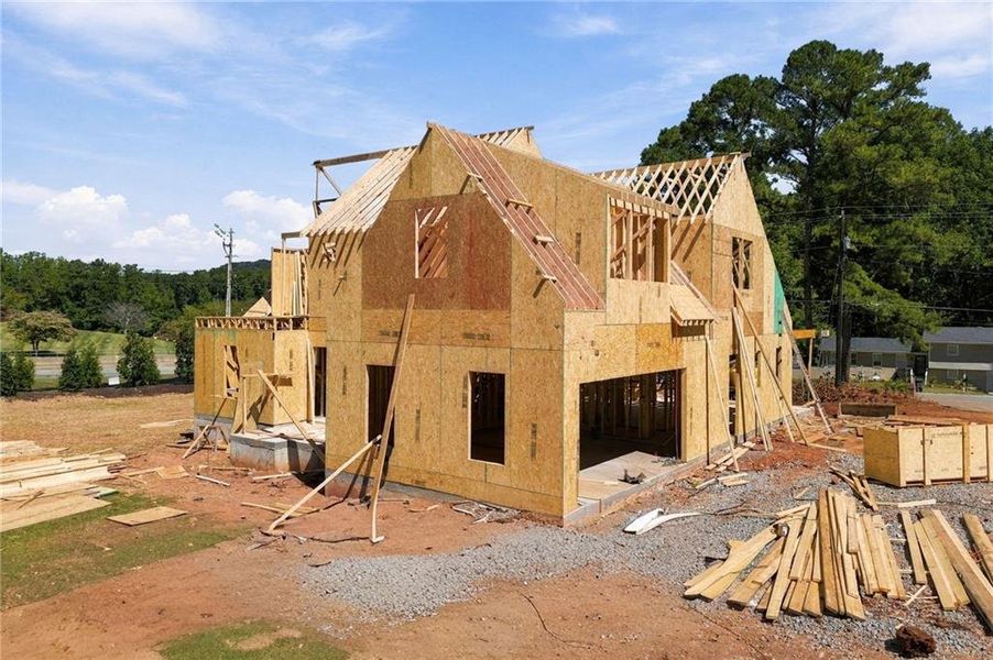 In-progress construction of a new home in , Marietta, GA (Image 5).