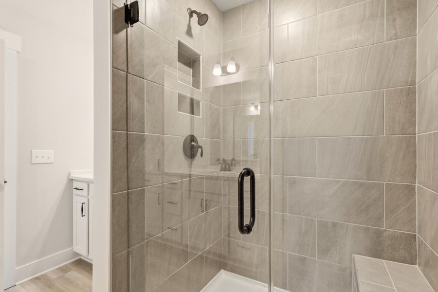 Close-up of interior finishes inside a home in Harbor Crossing, Greensboro (Image 17).