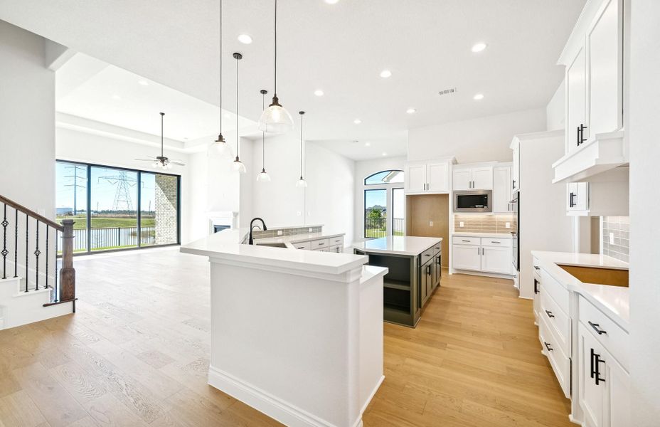 Furnished interior view inside a new home in Bridgeland 60′, Cypress (Image 7).