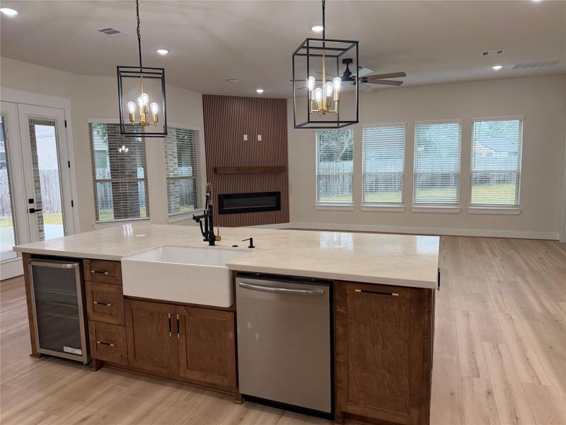 Other pictures of a Large Kitchen Island built by Texas best Home builders