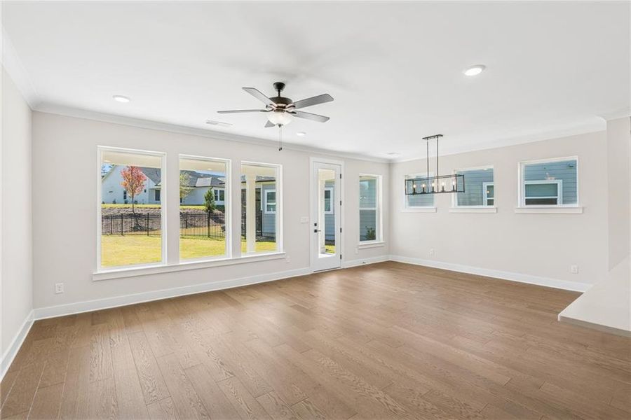 Spacious, unfurnished interior of a new home in Crescent Pointe at Great Sky, Canton (Image 16).
