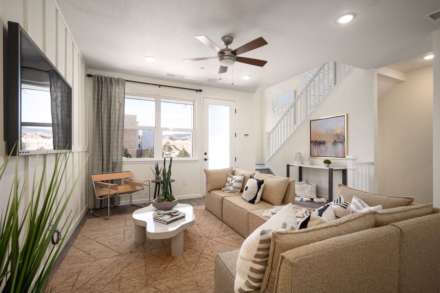 Representative furnished interior of a home built from the Oliver by Lokal Homes in The Commons at Victory Ridge, Colorado Springs (Image 32).