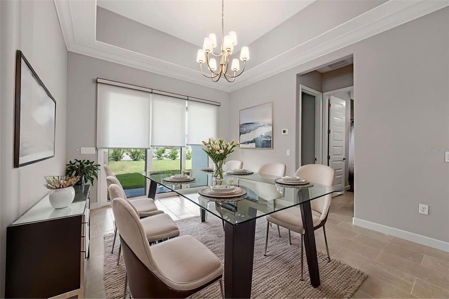 Furnished interior view inside a new home in Hampton Green at Providence, Davenport (Image 12).