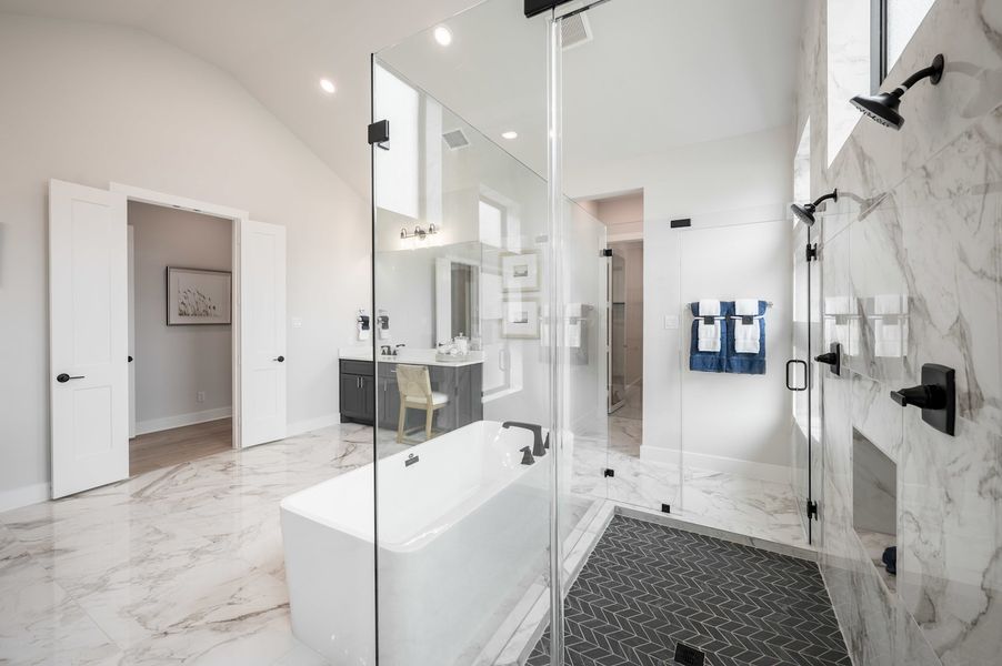 Representative furnished interior of a home built from the Meritage by Tri Pointe Homes in Legacy Grove, Montgomery (Image 93).