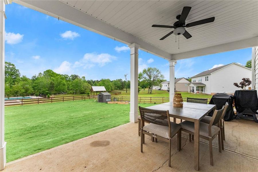 Exterior details and patio area of a home in , Dacula (Image 28).