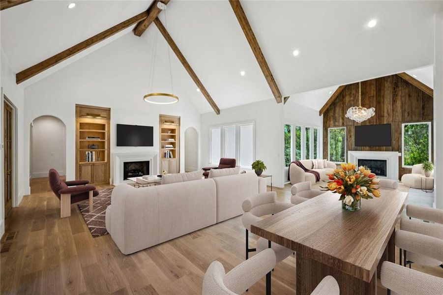 Furnished interior view inside a new home in , Athens (Image 17).