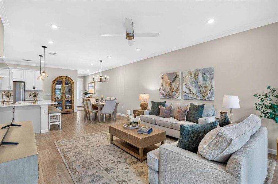 Furnished interior view inside a new home in The Preserve at La Paloma, Sun City Center (Image 27).