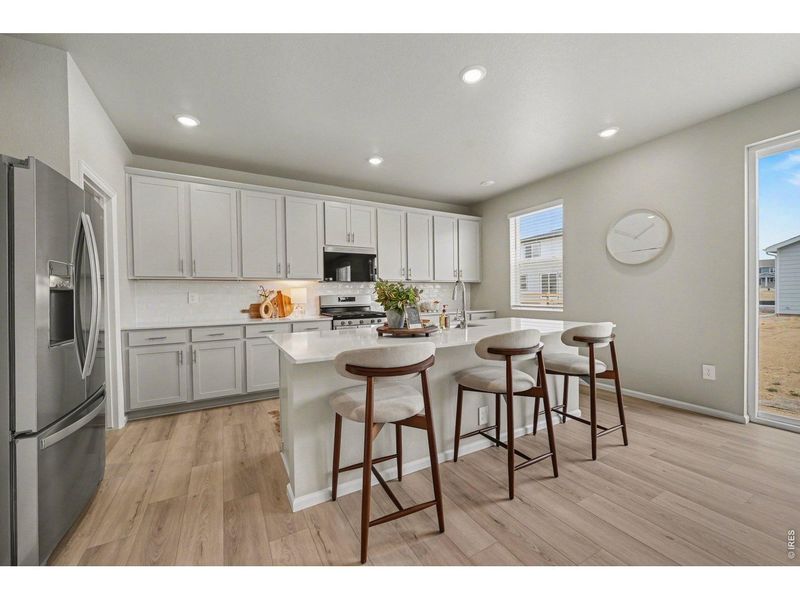 Furnished interior view inside a new home in Poudre Heights: The Alpine Collection, Windsor (Image 5).