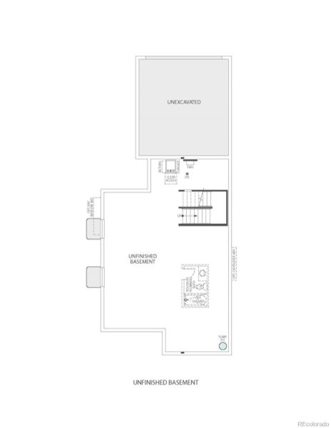 2D floor plan layout of this home in Painted Prairie, Aurora, CO (Image 7).