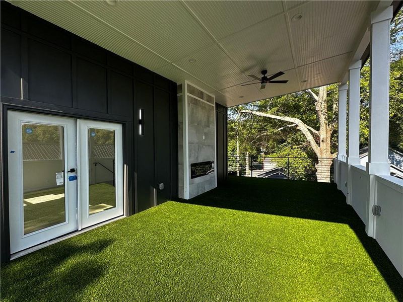 Exterior details and patio area of a home in , Atlanta (Image 21). Exterior details and patio area of a home in , Atlanta (Image 21).