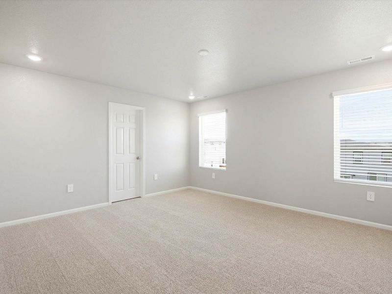 Spacious, unfurnished interior of a new home in Lorson Ranch : The Springs Collection, Colorado Springs (Image 15). Spacious, unfurnished interior of a new home in Lorson Ranch : The Springs Collection, Colorado Springs (Image 15).