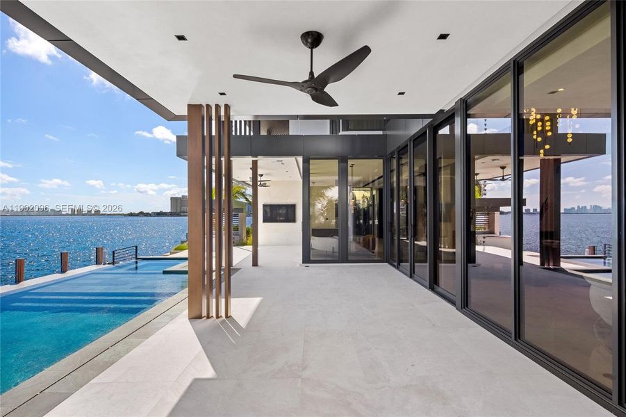 Exterior details and patio area of a home in , North Miami (Image 38).