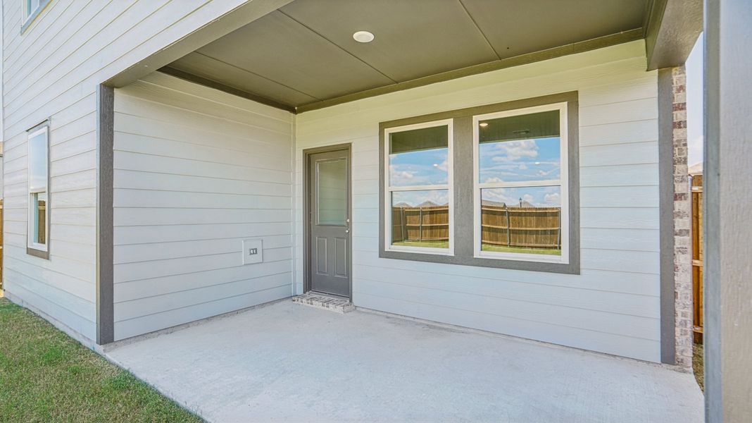 Representative exterior details of a home built from the Pioneer by Starlight Homes in Coyote Meadows, Anna (Image 3). Representative exterior details of a home built from the Pioneer by Starlight Homes in Coyote Meadows, Anna (Image 3).